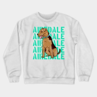 Airedale Dog Crewneck Sweatshirt